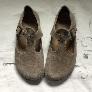 Birkenstock Paris clog Mary Janes 37 grey suede